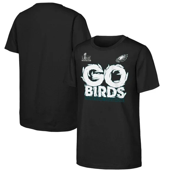 NEW Philadelphia Eagles Super Bowl LIX Champions go Birds 2025 Official T-Shirt - Picture 1 of 5